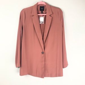 Forever 21 Blush Pink Single Button Blazer